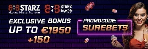 imagen del bono de bienvenida de 888starz surebets