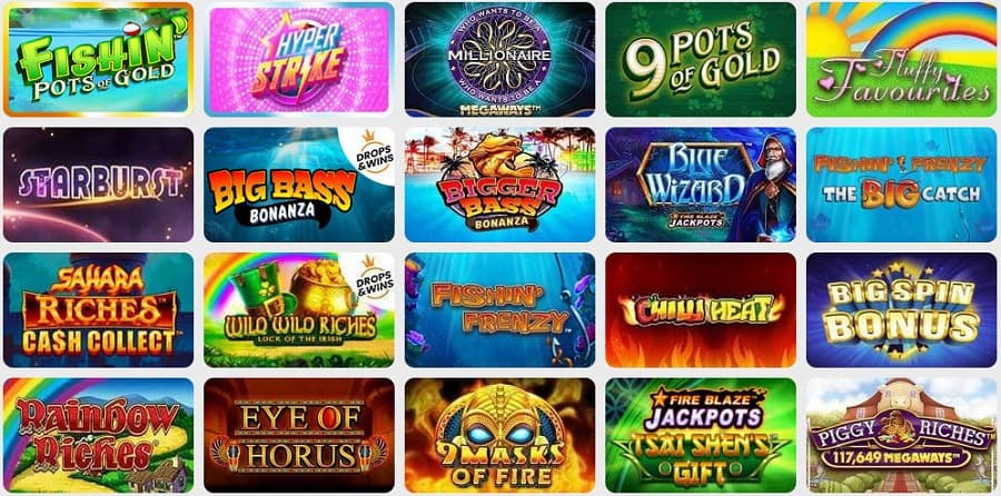 Juegos de tragaperras de casino online populares