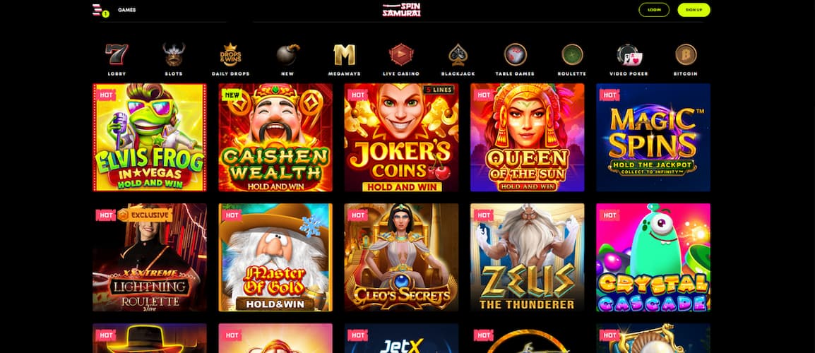 Online Slots at Spin Samurai