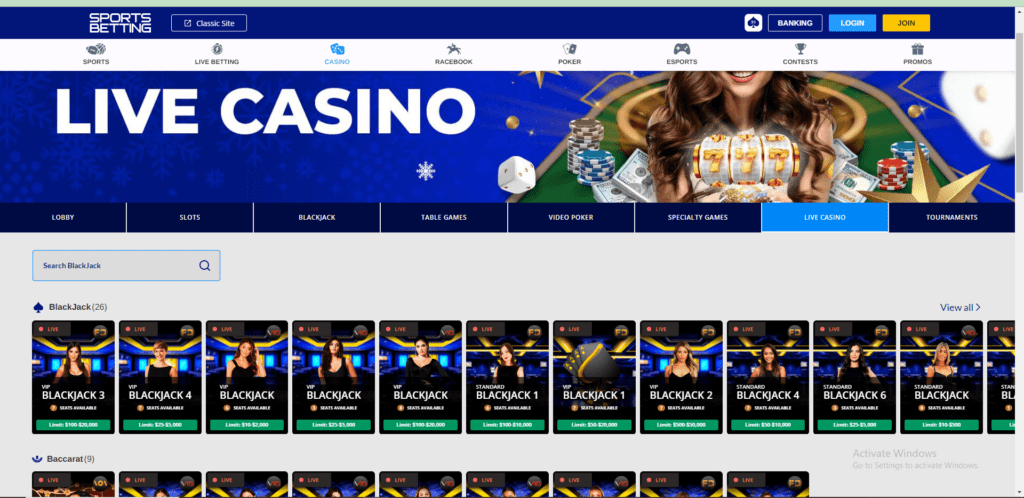 sportsbetting.ag live casino