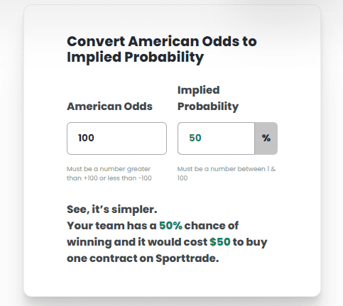 Sporttrade 0-100 pricing