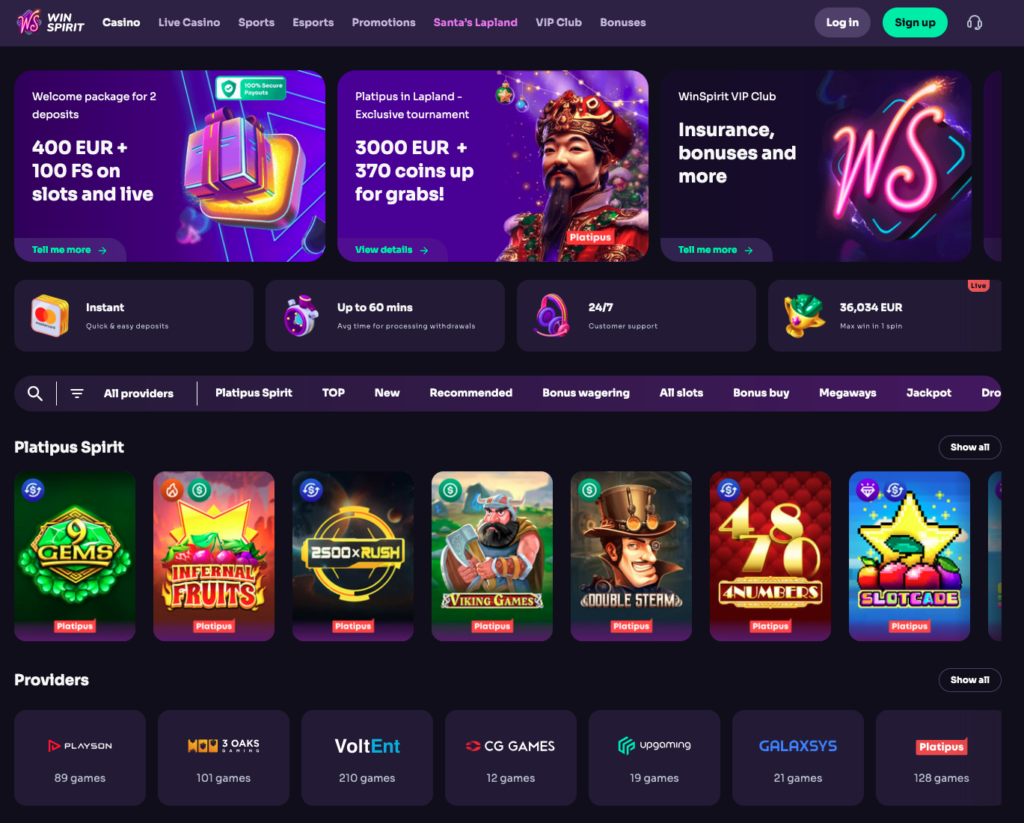 WinSpirit Cassino image