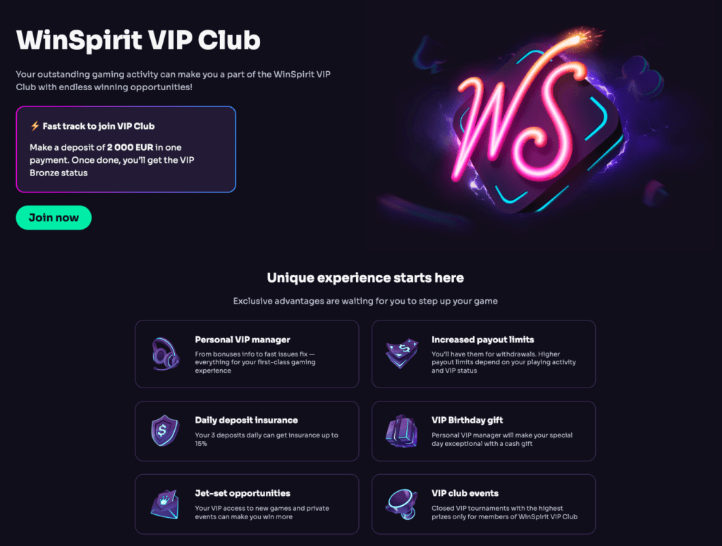 WinSpirit Cassino image